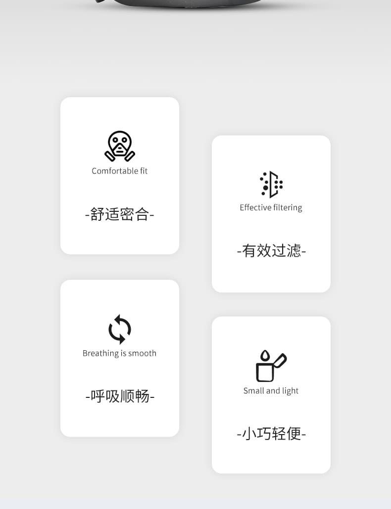 霍尼韦尔（Honeywell） 750030M 7500 系列硅胶半面罩